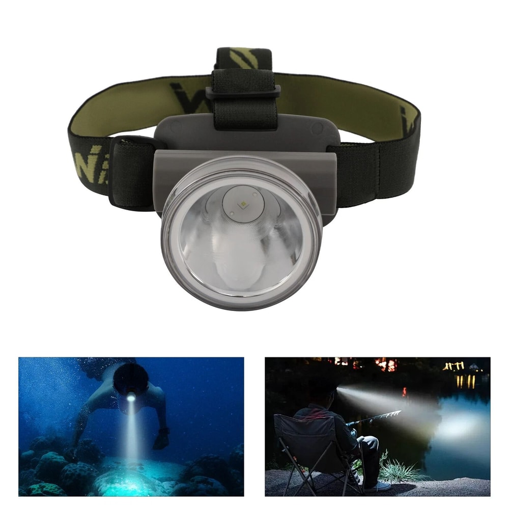 Pro DivePro Underwater Diving Headlamp Rechargeable LED Diving Light Head Mounted Torch 1