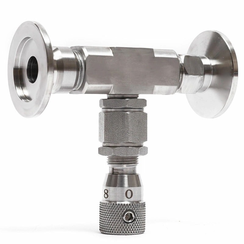 Precision 304 Stainless Steel KF25 Vacuum Metering Valve Bellows Sealed High Vacuum Control 2