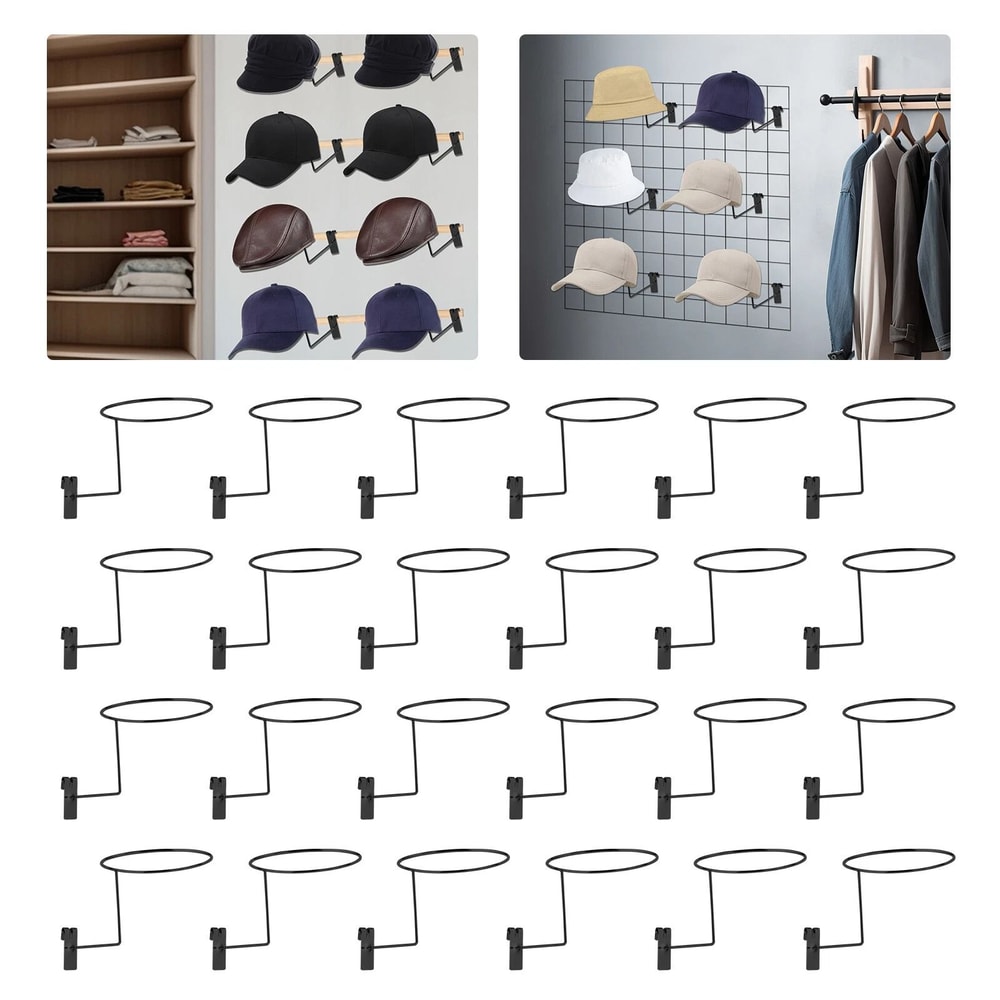 Premium Gridwall Hat Display Hooks Retail Hat Display Rack With Durable Hat Hanger Hooks 14