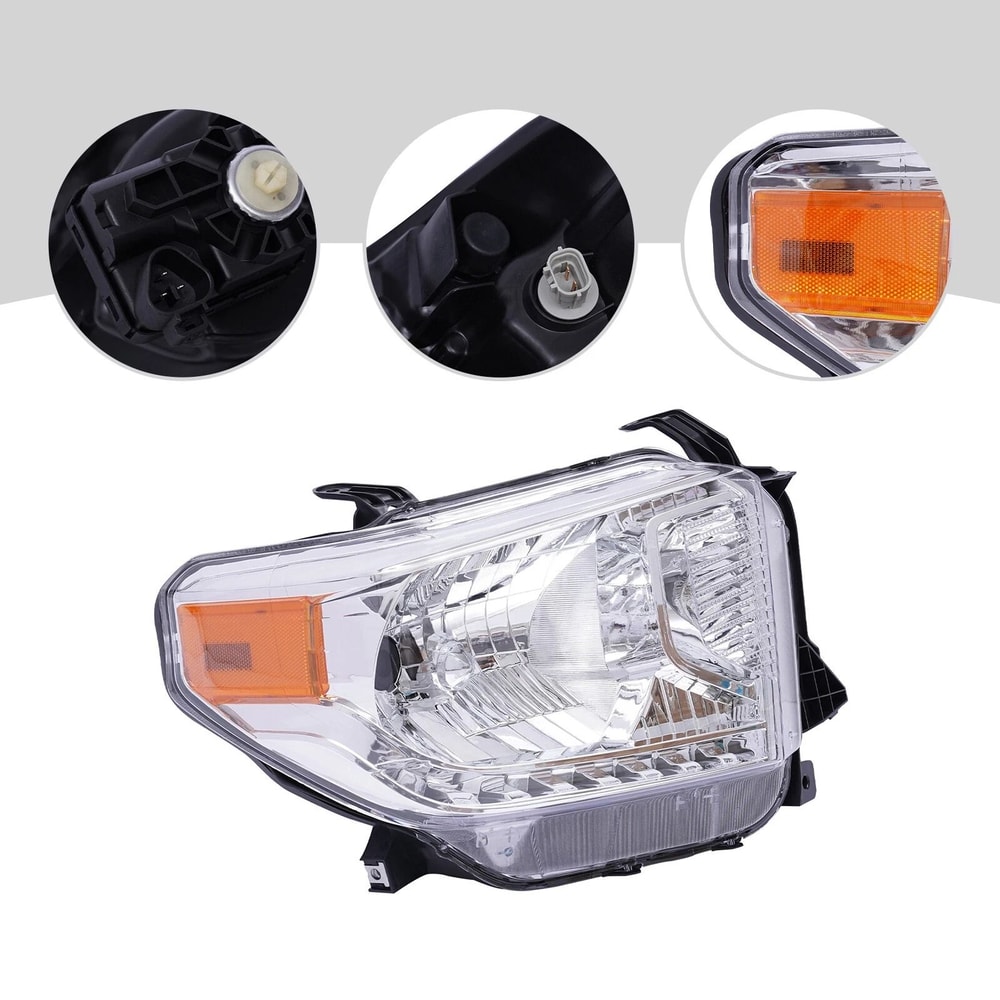 Premium Toyota Tundra Headlight Assembly Passenger Right Side Replacement 6
