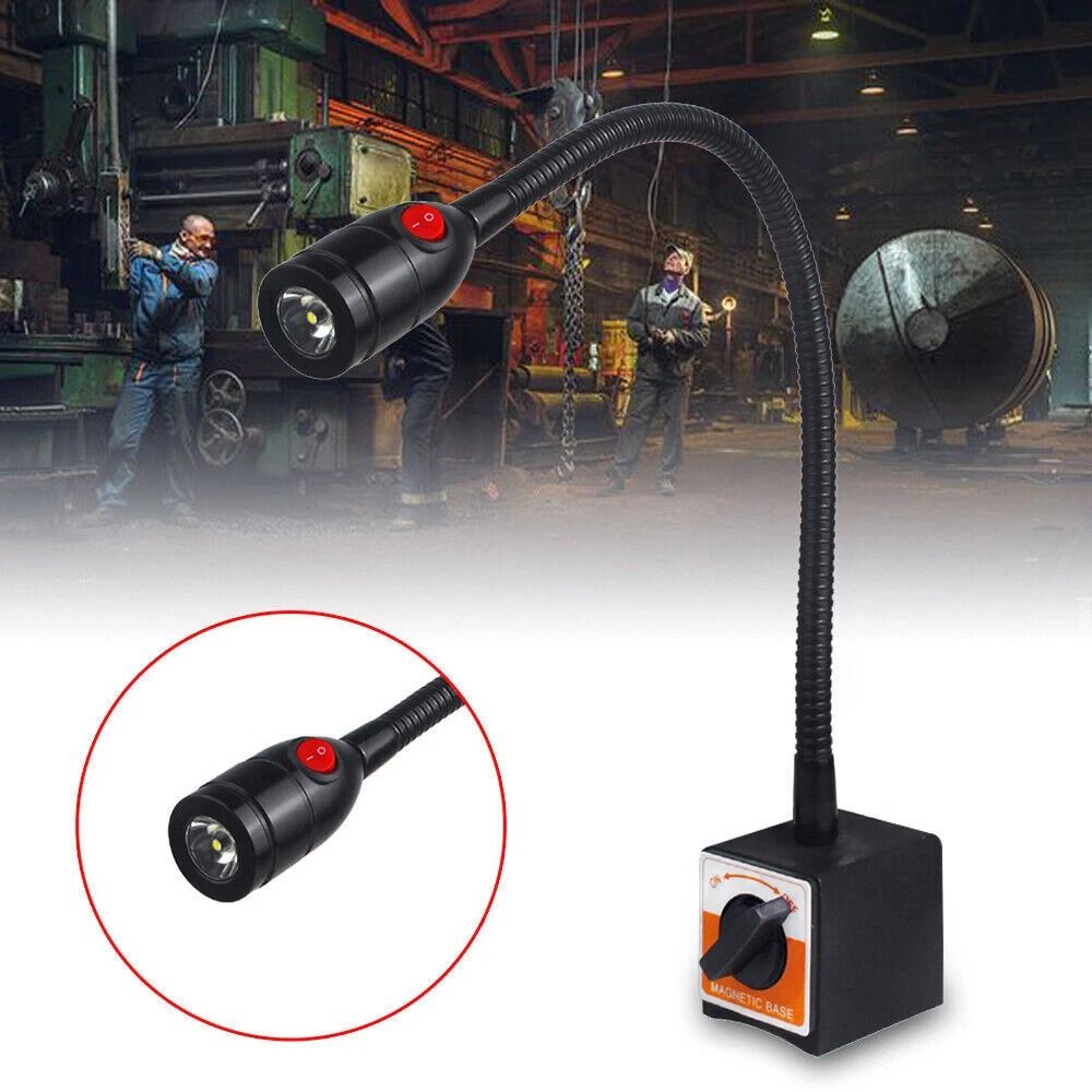 Heavy Duty Magnetic Base Work Light With Flexible Gooseneck LED Lamp For Lathe CNC Milling Machine 9
