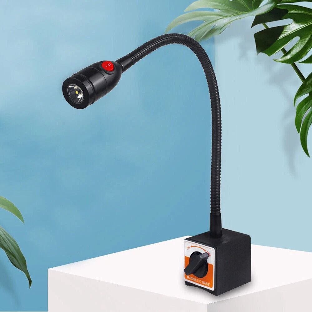 Heavy Duty Magnetic Base Work Light With Flexible Gooseneck LED Lamp For Lathe CNC Milling Machine 7