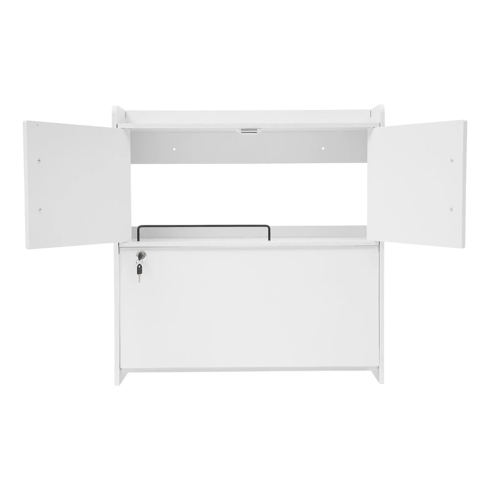 Compact Wall Mounted Fold Down Desk With Storage Multifunctional Laptop Table For Small Spaces 6