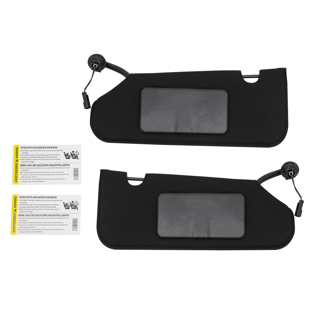 Chevrolet C6 Corvette Sun Visor Replacement Set With LED Lights Driver Passenger Fit 13
