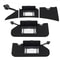 Chevrolet C6 Corvette Sun Visor Replacement Set With LED Lights Driver Passenger Fit 18