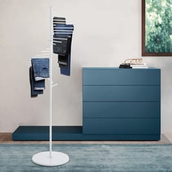 premium tall iron freestanding towel rack & iron towel stand vertical display for towels, scarves & linens
