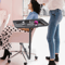 Premium Adjustable Chair Mounted Salon Tray With 360 Rotation Barber Chair Tray Organizer For Profe 10