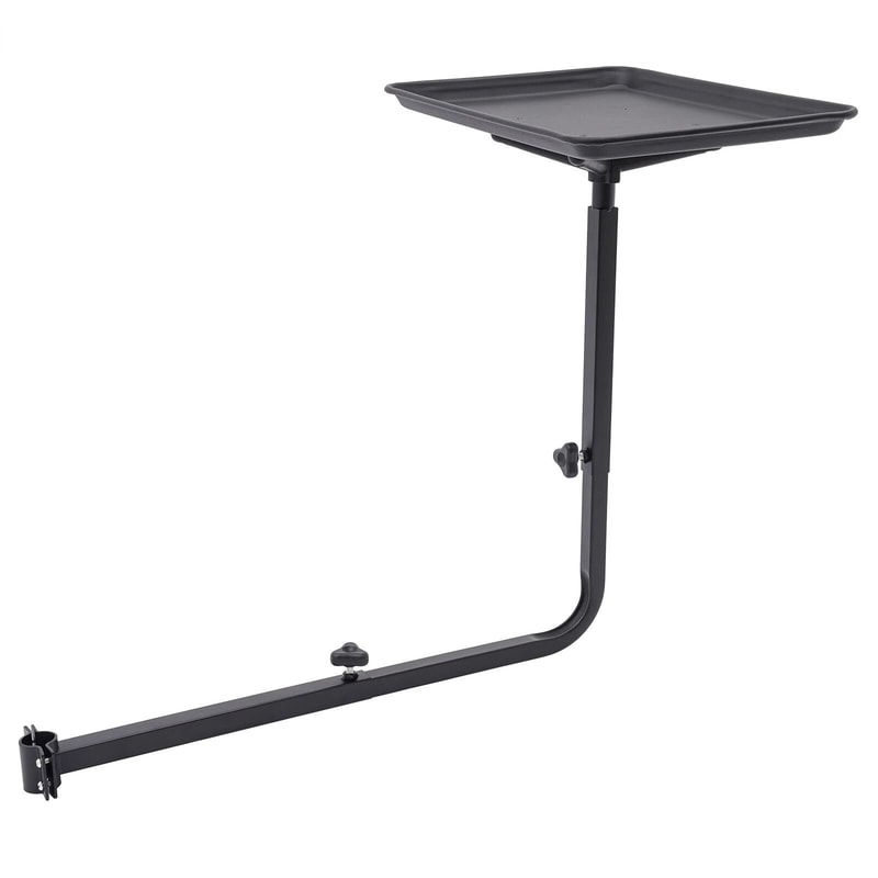 Premium Adjustable Chair Mounted Salon Tray With 360 Rotation Barber Chair Tray Organizer For Profe 5