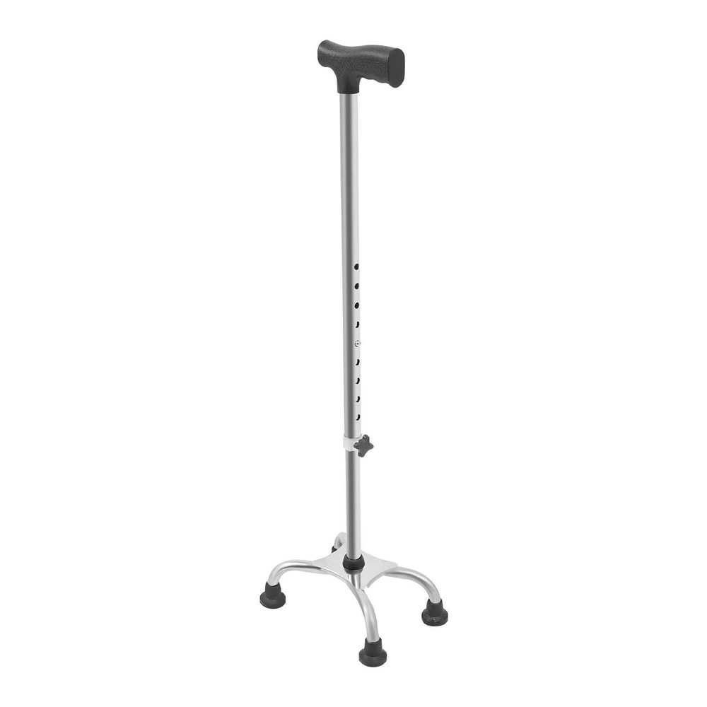 Premium Adjustable Walking Stick With Quad Cane 4 Legged Stability Support 8