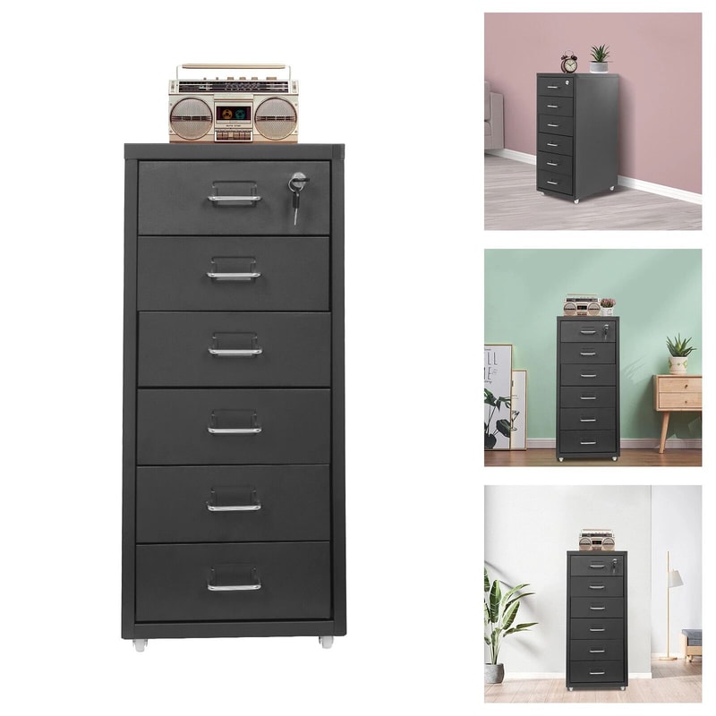 Premium Vertical File Cabinet With Lock Heavy Duty Metal Filing Cabinet For Secure Office Home Sto 8