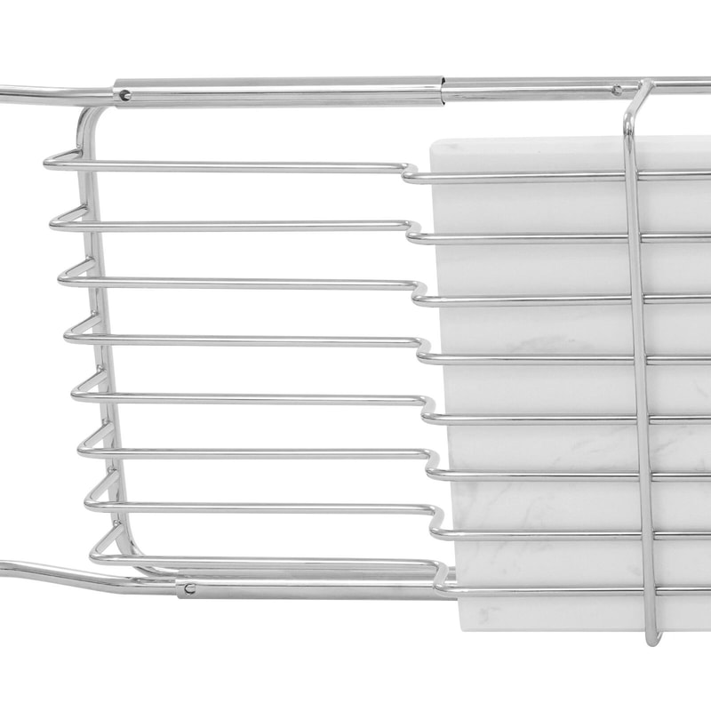 Stainless Steel Expandable Bathtub Caddy Tray Over Tub Bath Rack 7
