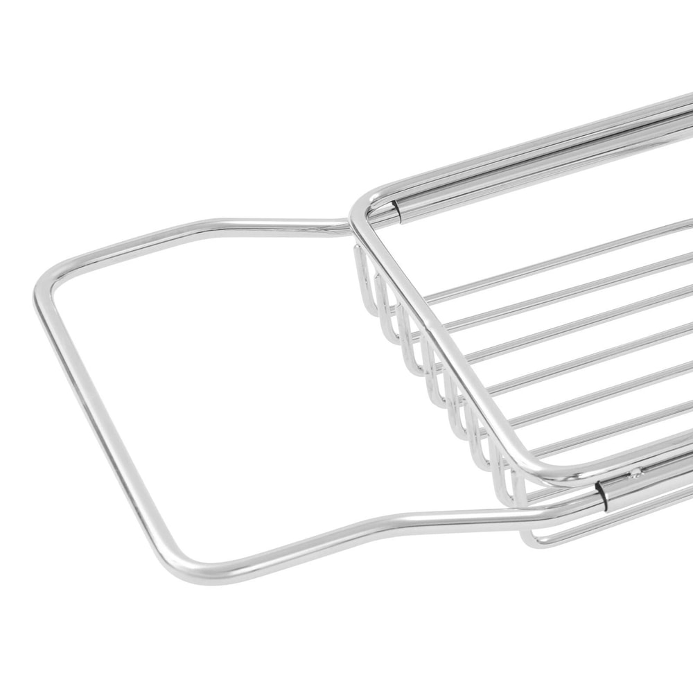Stainless Steel Expandable Bathtub Caddy Tray Over Tub Bath Rack 9