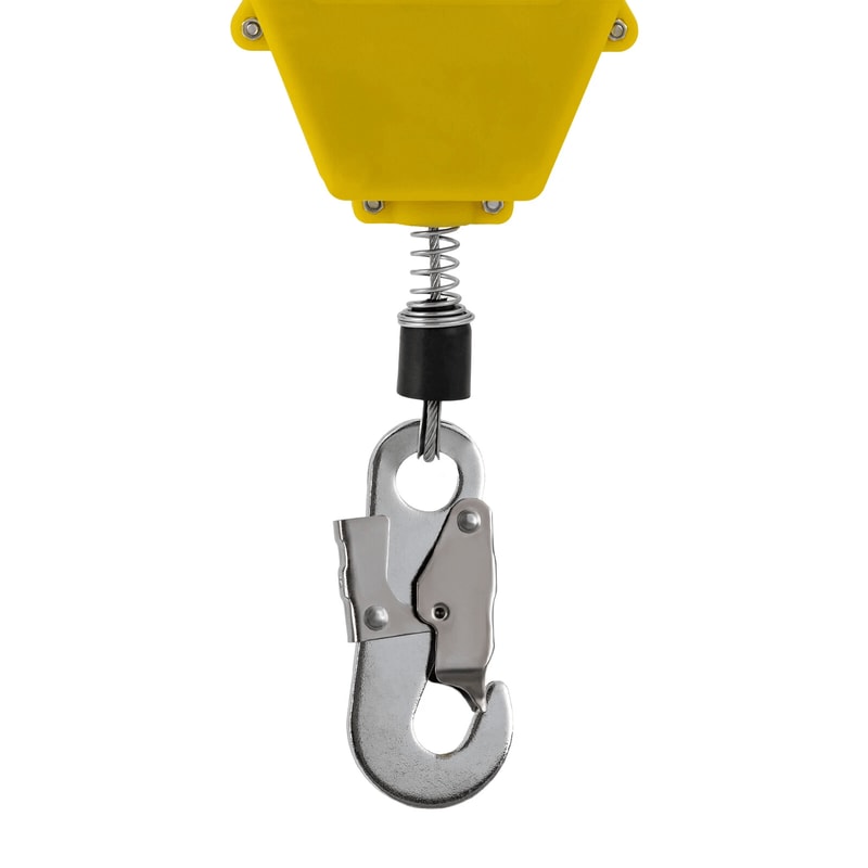 Self Retracting Lifeline Fall Arrester Safety Lanyard With Hook Capacity 2