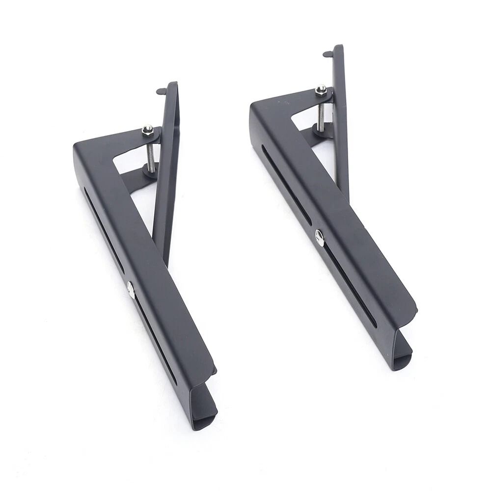 Heavy Duty Microwave Wall Mount Bracket Adjustable Stainless Steel Kitchen Shelf Rack 4