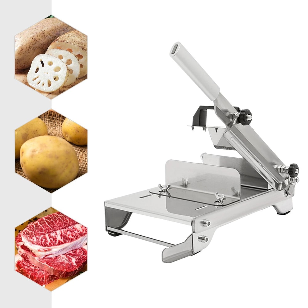 Manual Frozen Meat Slicer Stainless Steel Beef Bone Cutter 17
