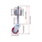 Spring Loaded Gate Caster Heavy Duty Gate Wheel Support 10