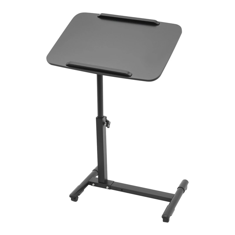 Adjustable Mobile Standing Desk Rolling Laptop Table For Bedside And Home Office 10