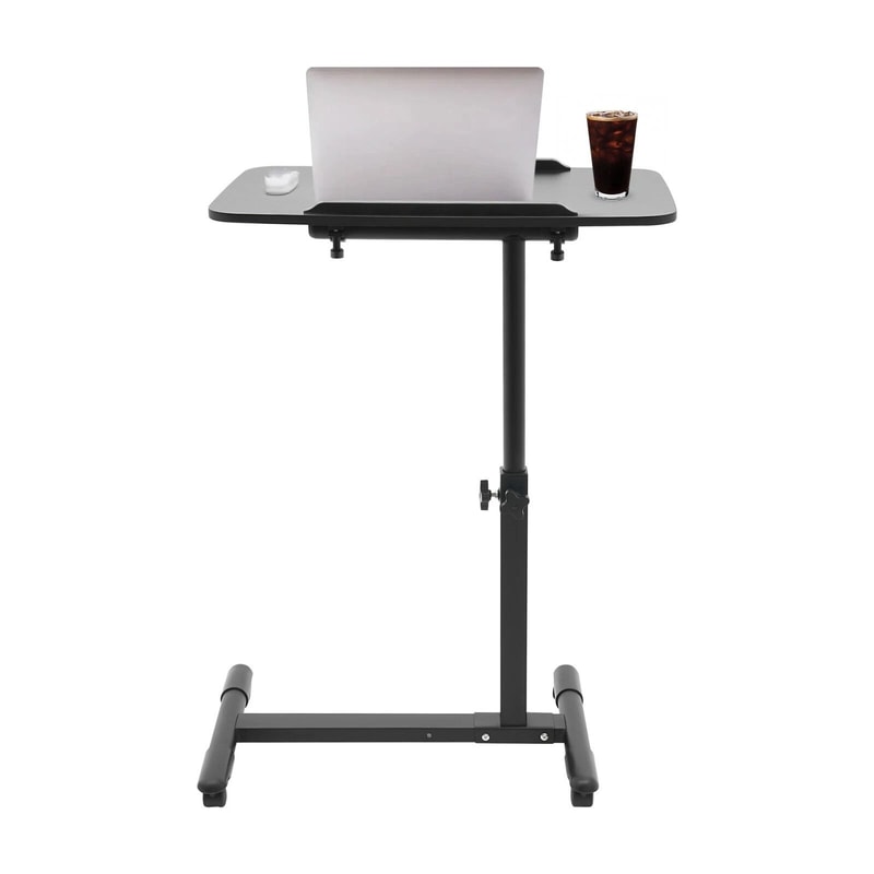 Adjustable Mobile Standing Desk Rolling Laptop Table For Bedside And Home Office 11