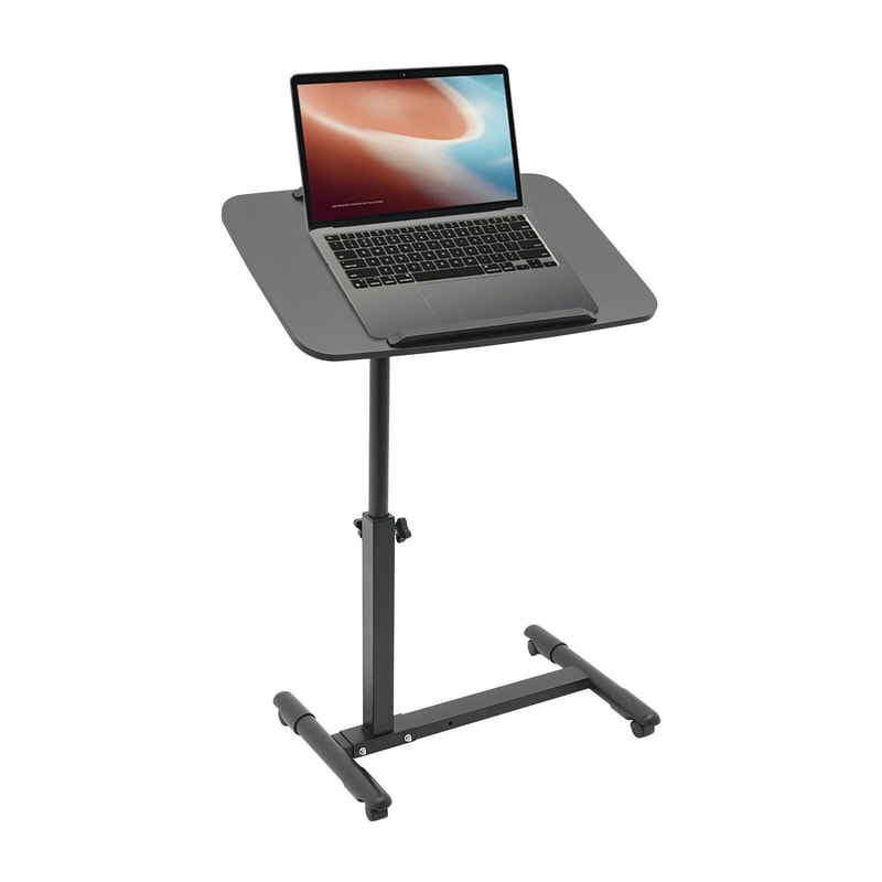 Adjustable Mobile Standing Desk Rolling Laptop Table For Bedside And Home Office 13