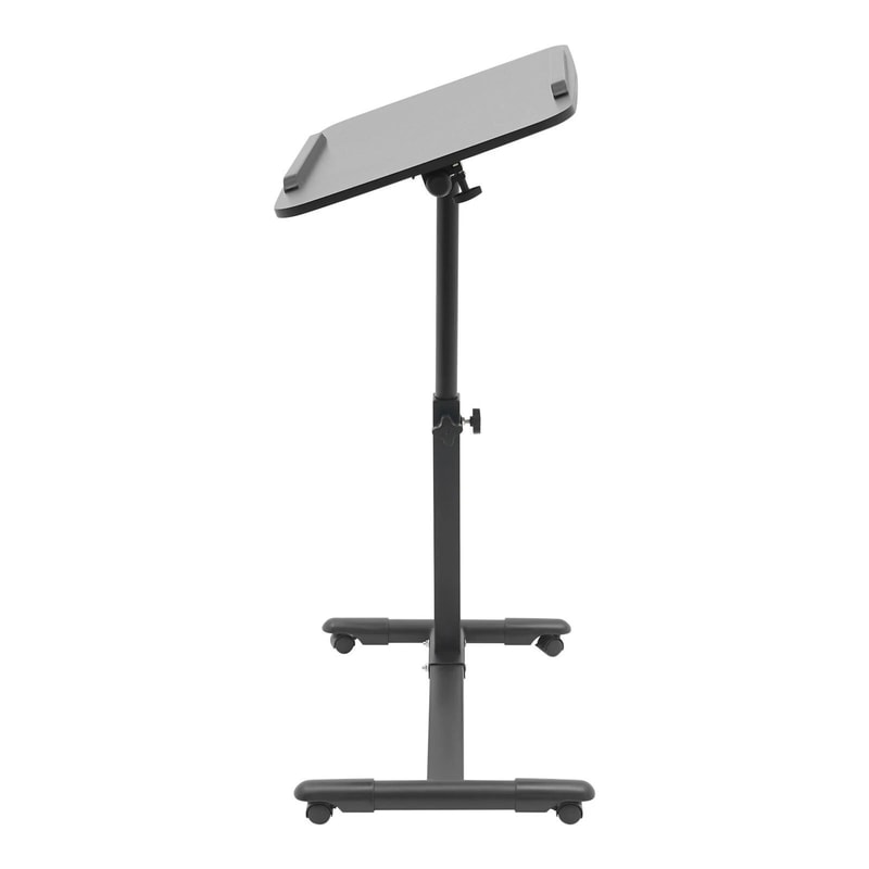 Adjustable Mobile Standing Desk Rolling Laptop Table For Bedside And Home Office 7