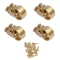 Antique Brass Ball Swivel Casters Set For Furniture 3