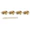 Antique Brass Ball Swivel Casters Set For Furniture 5