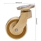 Antique Brass Ball Swivel Casters Set For Furniture 6
