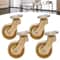 Antique Brass Ball Swivel Casters Set For Furniture 8