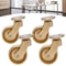 Antique Brass Ball Swivel Casters Set For Furniture 8