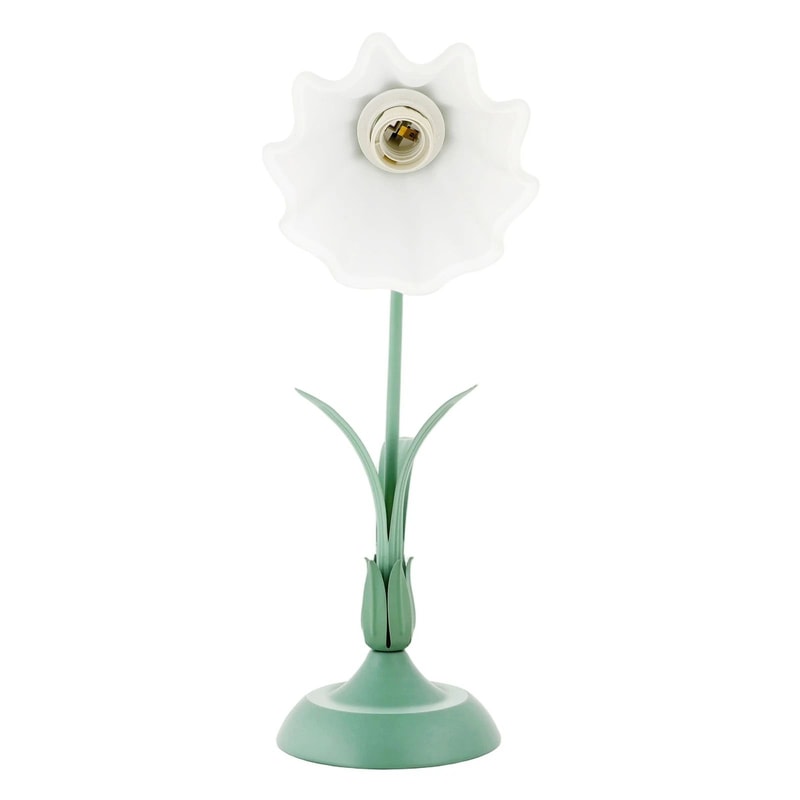 Tiffany Style Floral Stained Glass Bedside Table Lamp 6