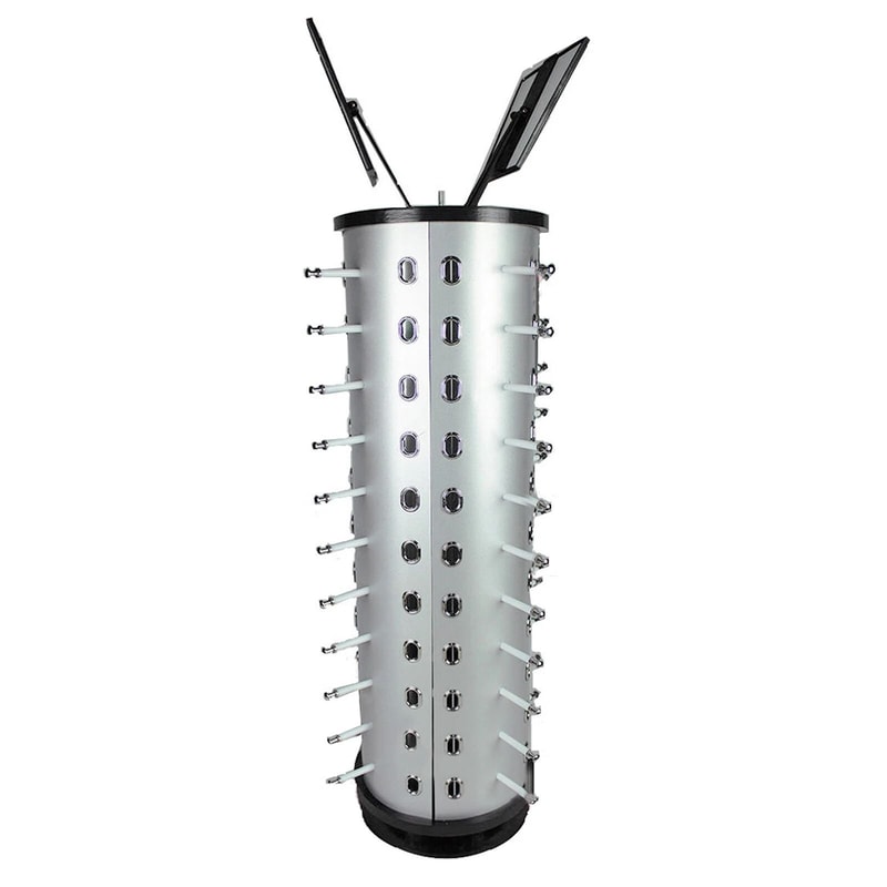 Sunglasses Display Rack With 360 Rotating Glasses Holder And Mirrors 5