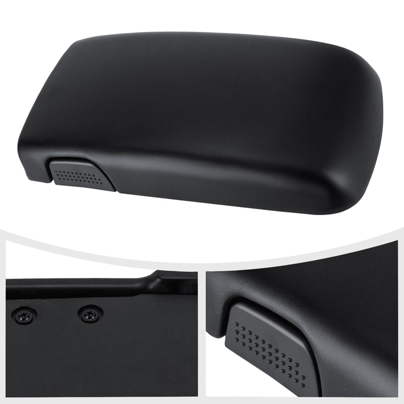 Black Center Console Lid Armrest For Camaro Firebird 1