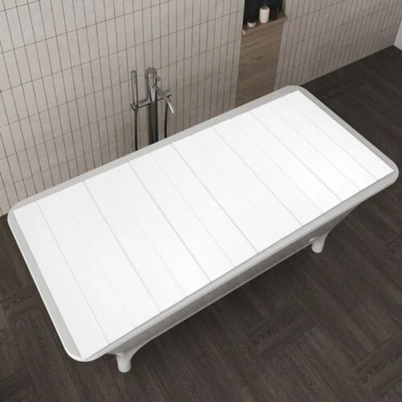 Foldable Bathtub Cover PVC Bath Lid Insulation Dust Cover For Home Spa 2