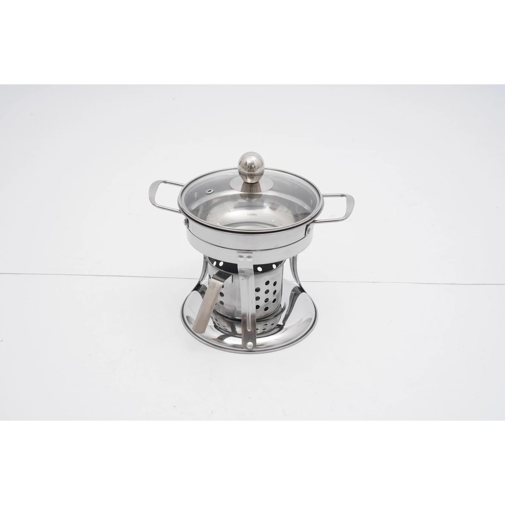 Stainless Steel Mini Hot Pot Chafing Dish Set For Buffet Serving 2