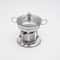 Stainless Steel Mini Hot Pot Chafing Dish Set For Buffet Serving 2
