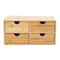 4 Drawer Bamboo Desk Organizer For Office Supplies And Desktop Storage 8