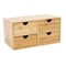 4 Drawer Bamboo Desk Organizer For Office Supplies And Desktop Storage 9