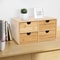4 Drawer Bamboo Desk Organizer For Office Supplies And Desktop Storage 16