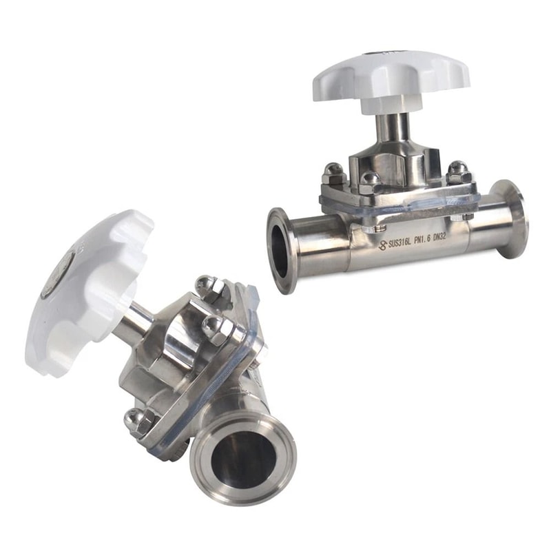 Tri Clamp Stainless Steel Sanitary Diaphragm Valve For Water Oil Flow Control 6