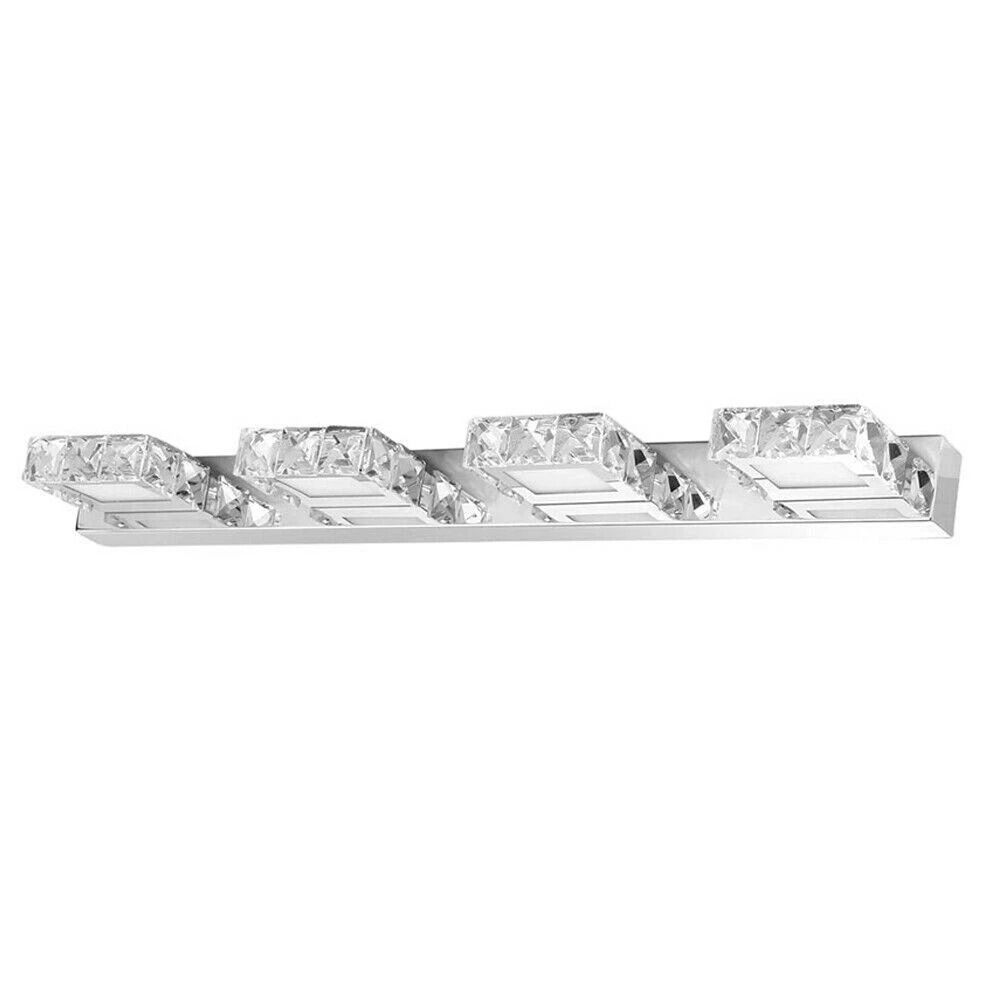 Modern 4 Head LED Bathroom Vanity Light Acrylic Crystal Mirror Front Lamp 9