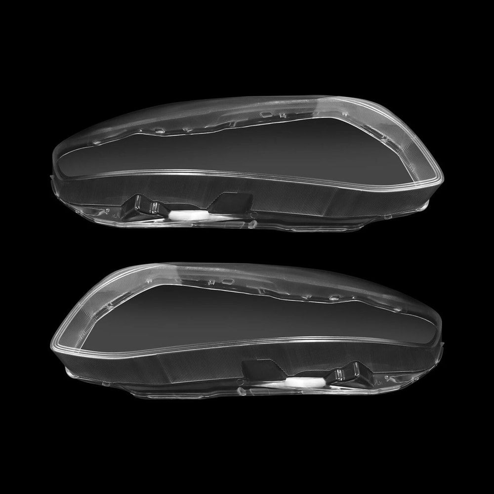 Volvo Headlight Lens Cover Pair Front Left Right Clear Replacement 9
