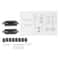 Black Hidden Door Hinges Heavy Duty Concealed Zinc Alloy Hinges 13
