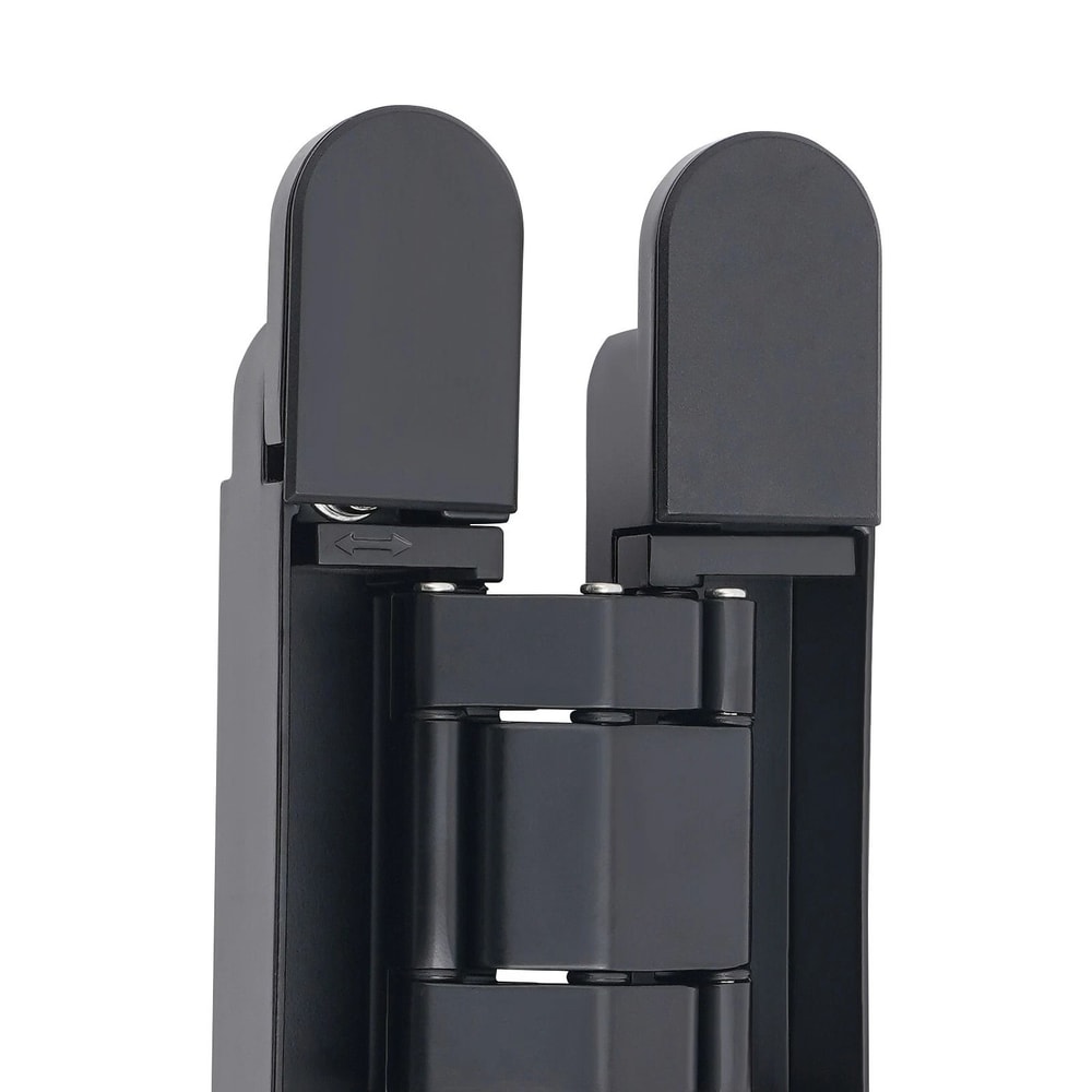 Black Hidden Door Hinges Heavy Duty Concealed Zinc Alloy Hinges 1