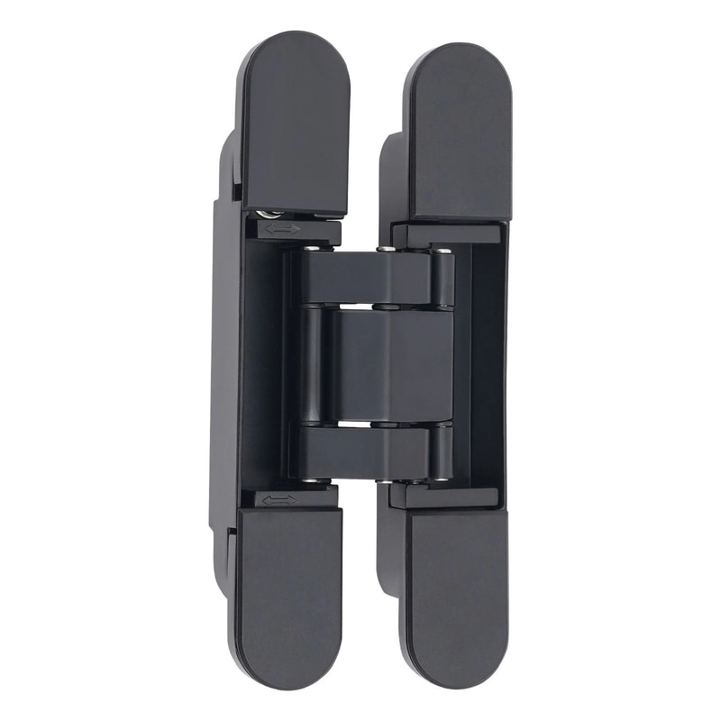 Black Hidden Door Hinges Heavy Duty Concealed Zinc Alloy Hinges 4