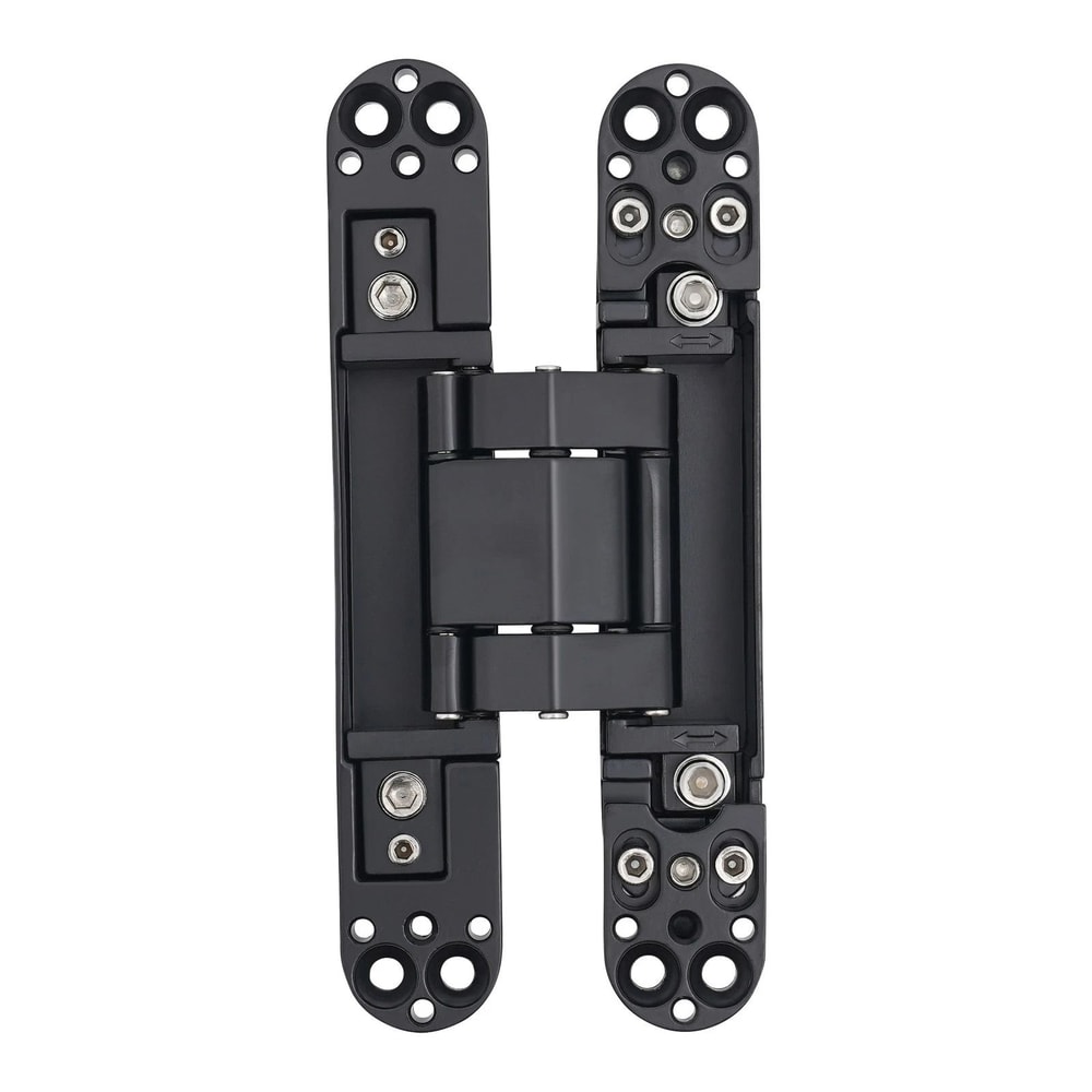 Black Hidden Door Hinges Heavy Duty Concealed Zinc Alloy Hinges 5