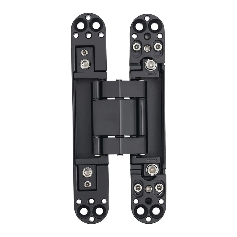 Black Hidden Door Hinges Heavy Duty Concealed Zinc Alloy Hinges 5