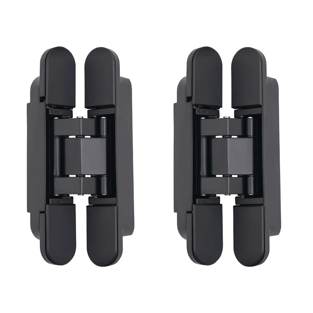 Black Hidden Door Hinges Heavy Duty Concealed Zinc Alloy Hinges 9