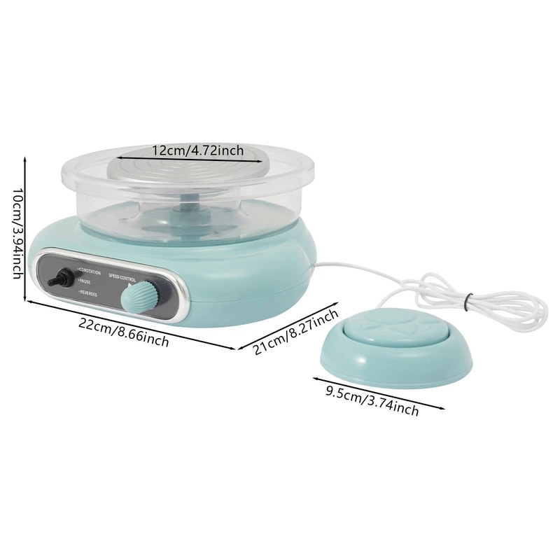 Electric Pottery Wheel Machine Set Mini Clay Making Tool Kit For Children School 9