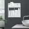 White Bathroom Wall Cabinet Medicine Cabinet Storage Organizer 3