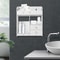 White Bathroom Wall Cabinet Medicine Cabinet Storage Organizer 3